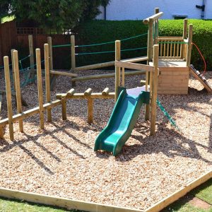 Bespoke Wooden Playground Slide & Equipment here at Setter Play